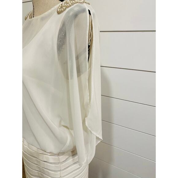 Holiday Cocktail Formal Dress with Faux Pearls - Picture 5 of 5